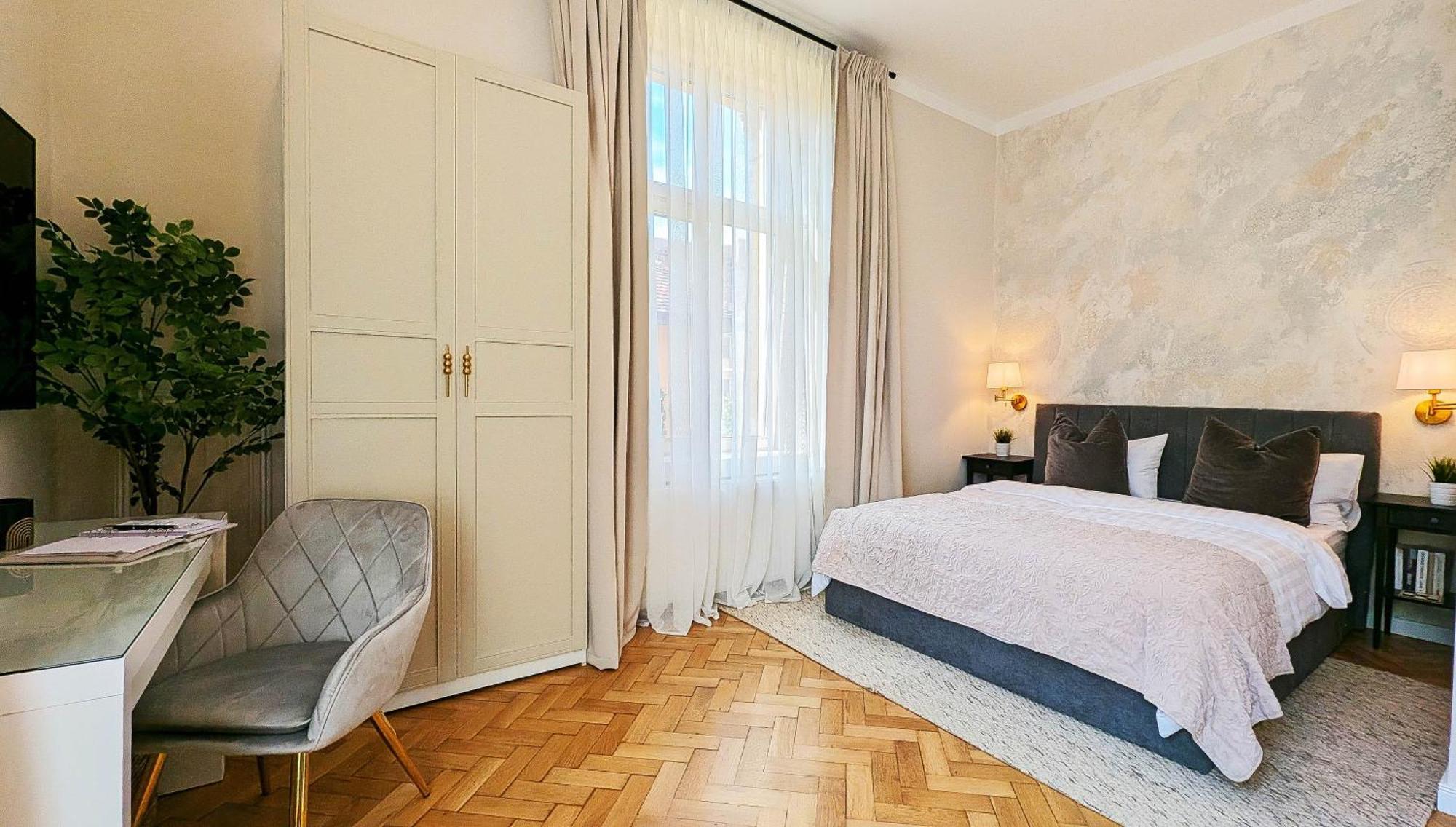 Apartment In Historic Center, Quiet Area, Ac Sibiu Eksteriør bilde